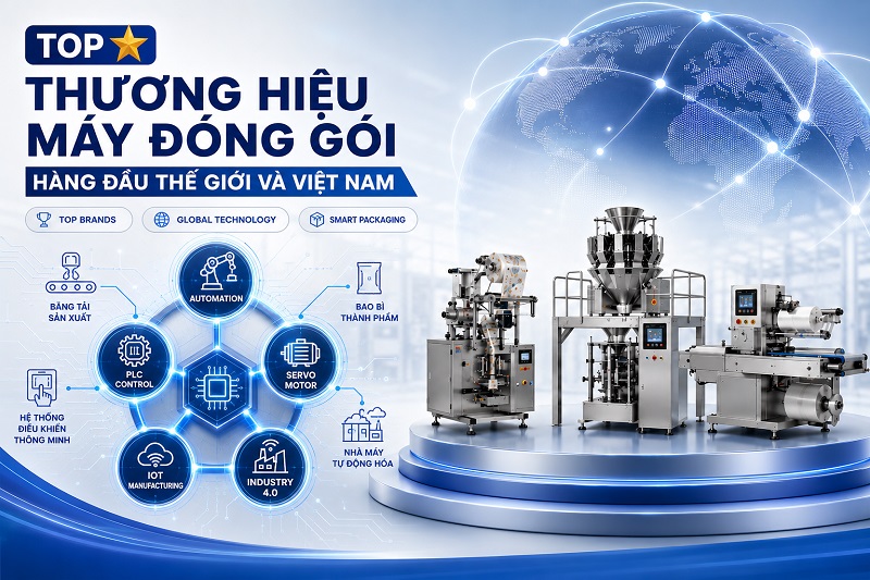 top thương hiệu máy đóng gói bao bì